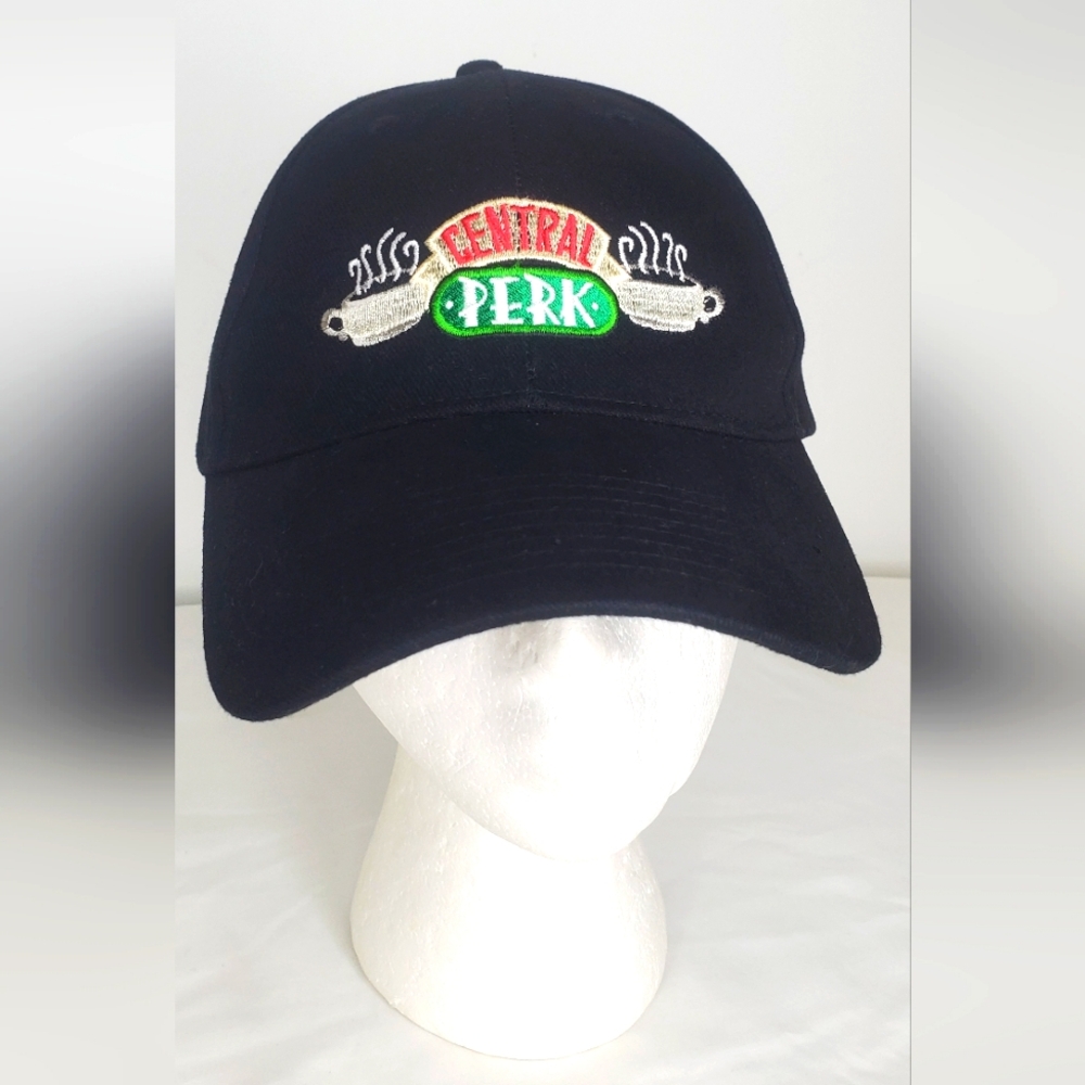 Warner Bros. Studio Tour "Central Perk" Black Baseball Cap/Hat Adjustable Velcro